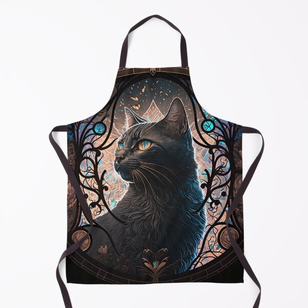 Item preview, The Tortoiseshell Cat Of St Francis Stained Glass Window 10 designed and sold by idreamaboutcats.