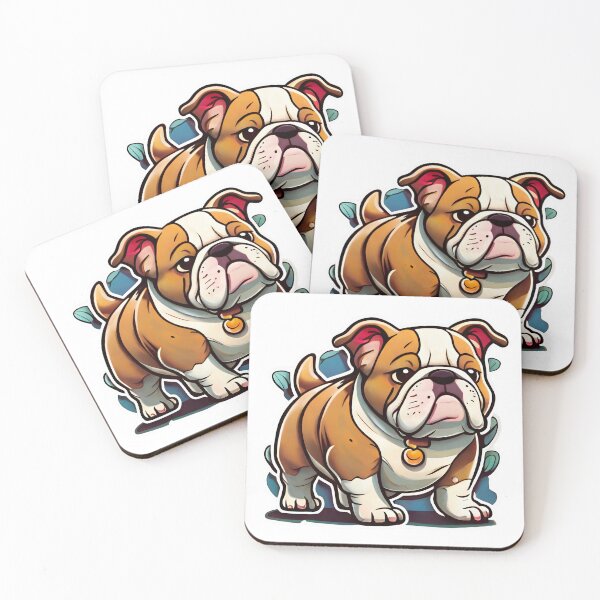 Item preview, Bulldog cartoon designed and sold by Dise37.