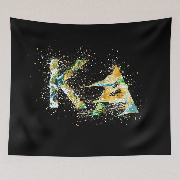 Item preview, KA Gold Watercolor Monograms I designed and sold by © Maya Lavda || wocado.