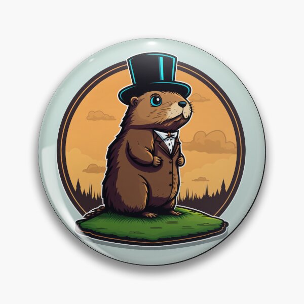 Item preview, Groundhog Day Predictions: A Whimsical Illustration designed and sold by LiartVibes.