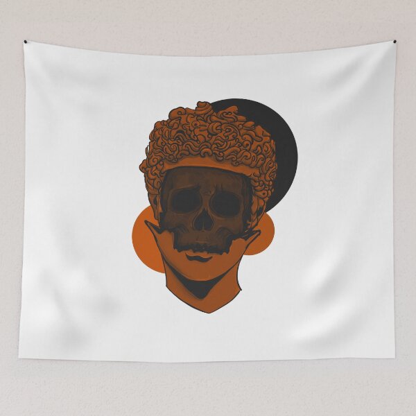 Item preview, Greek Statue Skull Vaporwave designed and sold by PVSKI.