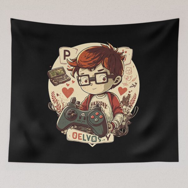 Item preview, valentines day boys kids son v is for video games gamer designed and sold by the-NAME-.