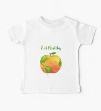 Eat Healthy - One apple a day - Healthy in every way Baby Tee