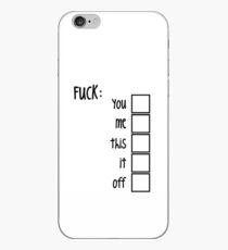 FUCK (BLACK) iPhone Case