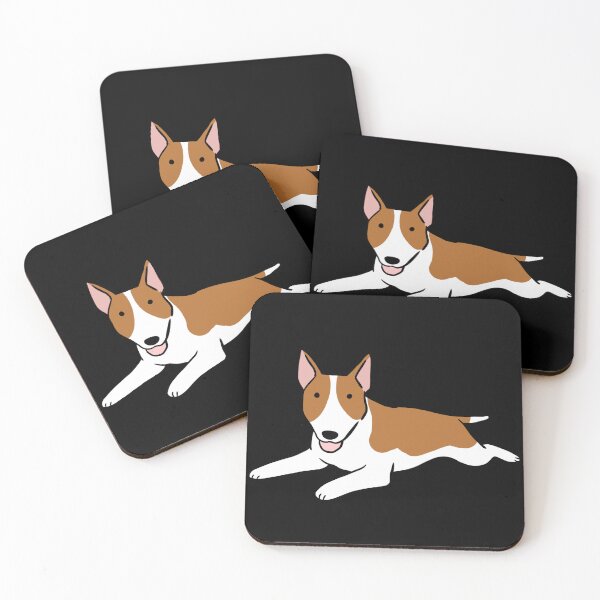 Item preview, Bull terrier dog cute illustration  designed and sold by Yarafantasyart.