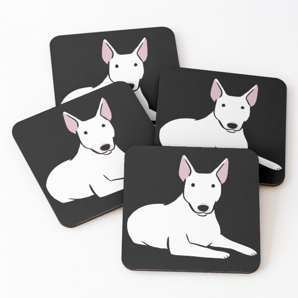 Item preview, Bull terrier dog cute illustration  designed and sold by Yarafantasyart.