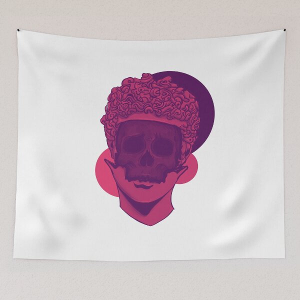 Item preview, Greek Statue Skull Vaporwave designed and sold by PVSKI.