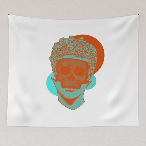 Item preview, Greek Statue Skull Vaporwave designed and sold by PVSKI.