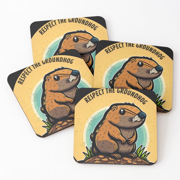 Item preview, Respect The Groundhog/Groundhog Day Predictions: A Whimsical Illustration designed and sold by LiartVibes.