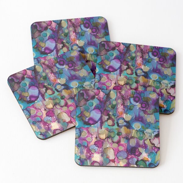 Item preview, Alcohol ink artwork  'Essence of floral' designed and sold by Jessica Goulty.