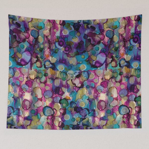 Item preview, Alcohol ink artwork  'Essence of floral' designed and sold by Jessica Goulty.