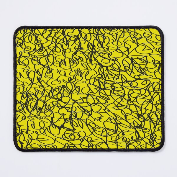 Item preview, Black doodles on yellow background designed and sold by ently.