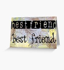 Tarjeta de felicitación Message for best friend