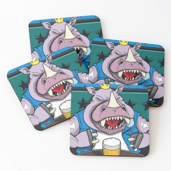 Item preview, Rhino Rager: An Angry Punk Rhino Yelling at the Pub designed and sold by jerekunnas.