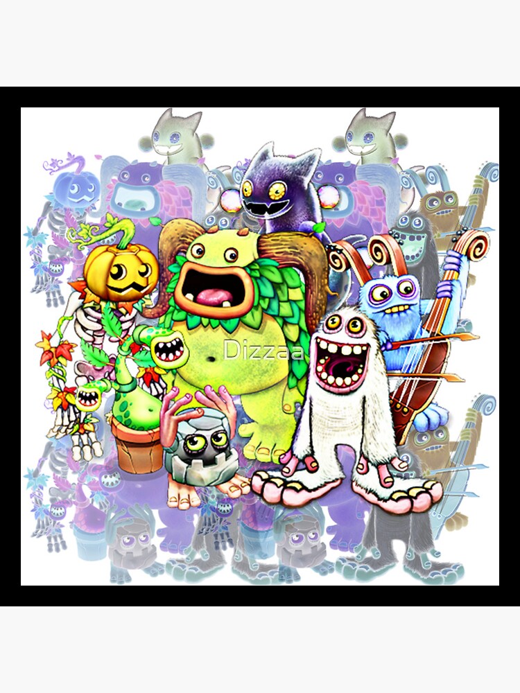 My Singing Monsters Coloring Book: Some monster piece paintings by