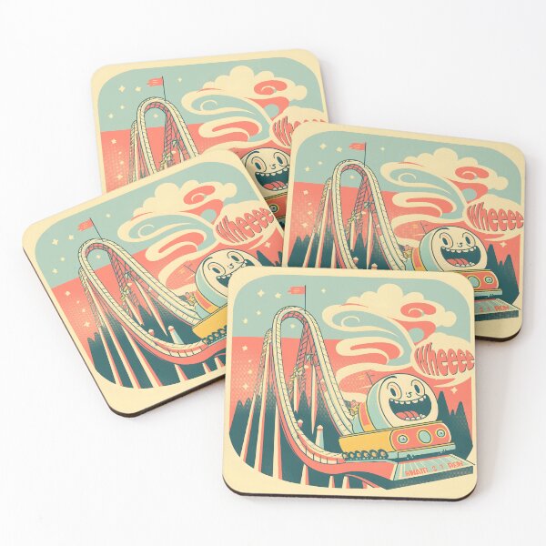 Item preview, Cute Nostalgic 60s Roller Coaster, Stylish Vintage designed and sold by emmjott.