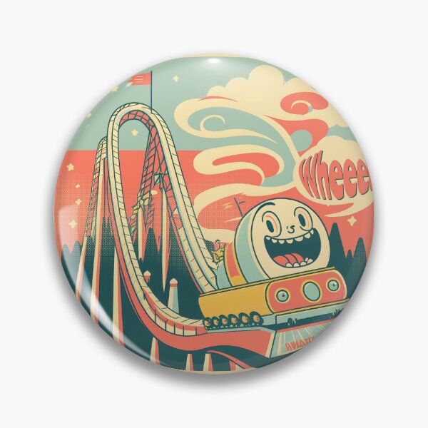 Item preview, Cute Nostalgic 60s Roller Coaster, Stylish Vintage designed and sold by emmjott.