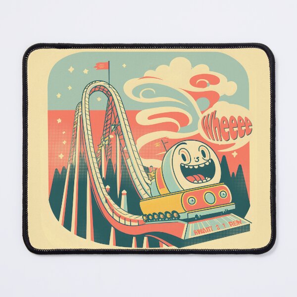 Item preview, Cute Nostalgic 60s Roller Coaster, Stylish Vintage designed and sold by emmjott.