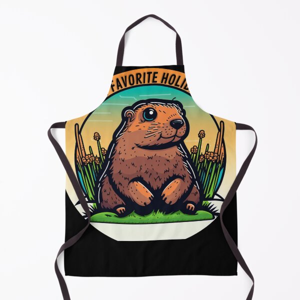 Item preview, My Favorite Holiday/ Groundhog Day Predictions: A Whimsical Illustration designed and sold by LiartVibes.