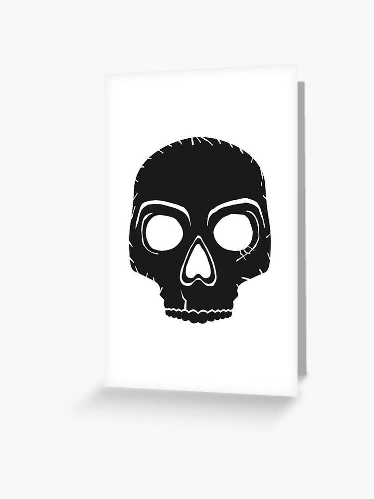 Simon Ghost Riley Black Mask MW2 | Greeting Card