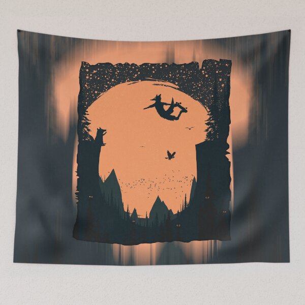 Item preview, Orange Moon and Skater Fox Punk  designed and sold by tabemisa.