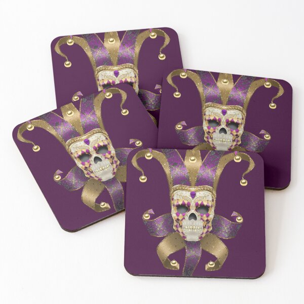 Item preview, Skull jester Venetian mask by Maxine Gadd  designed and sold by Maxine Gadd.