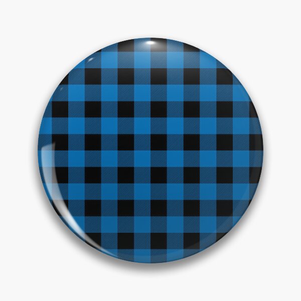 Item preview, Blue and Black Buffalo Plaid Pattern  designed and sold by Grepthor.