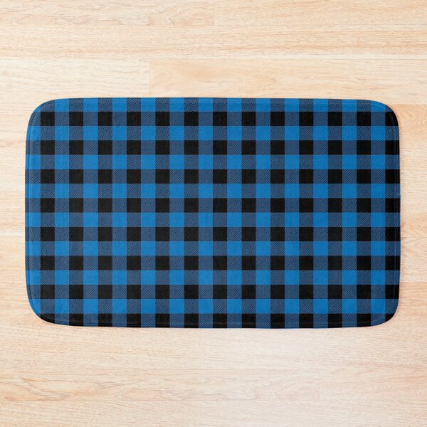 Item preview, Blue and Black Buffalo Plaid Pattern  designed and sold by Grepthor.