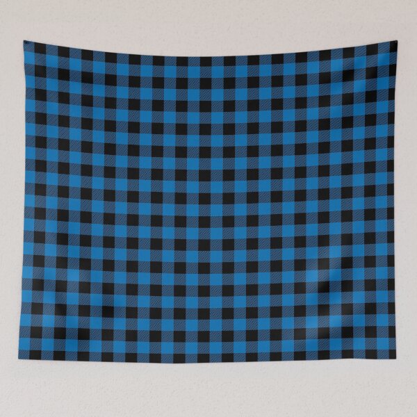 Item preview, Blue and Black Buffalo Plaid Pattern  designed and sold by Grepthor.