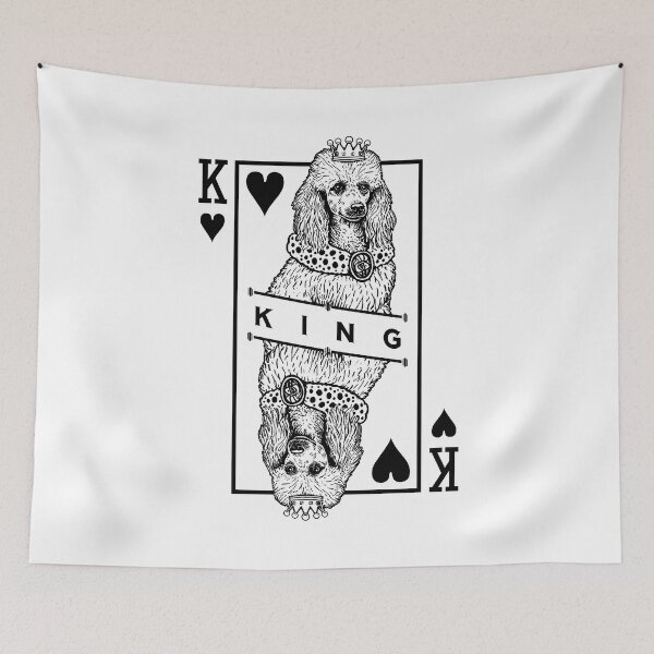 Item preview, Poodle King Of Hearts Funny Dog Lover Pop Art designed and sold by GrandeDuc.