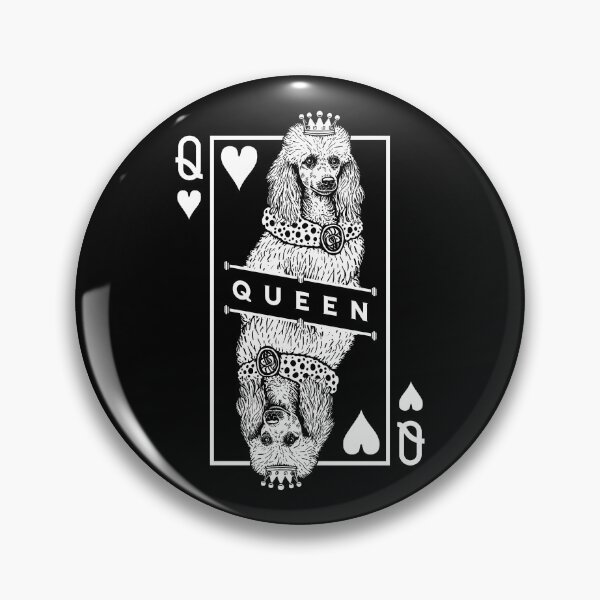 Item preview, Poodle Queen Of Hearts Funny Dog Lover Pop Art designed and sold by GrandeDuc.