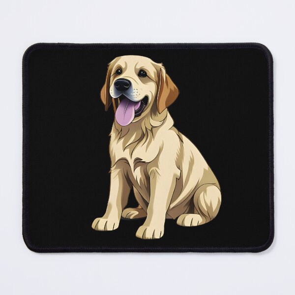 Item preview, Golden Retriever Puppy, cartoon drawing, Ai Generated Art designed and sold by ACC .