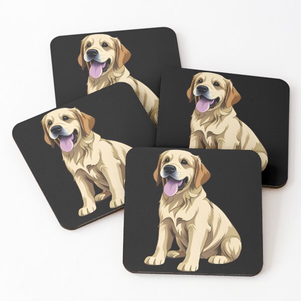Item preview, Golden Retriever Puppy, cartoon drawing, Ai Generated Art  designed and sold by ACC .