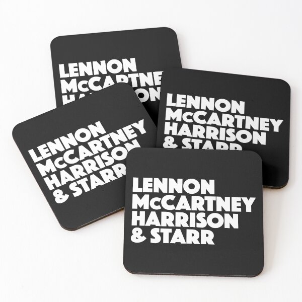 Item preview, Lennon, McCartney, Harrison, Starr, Band Members Names, Bold Graphic designed and sold by MajicArts.
