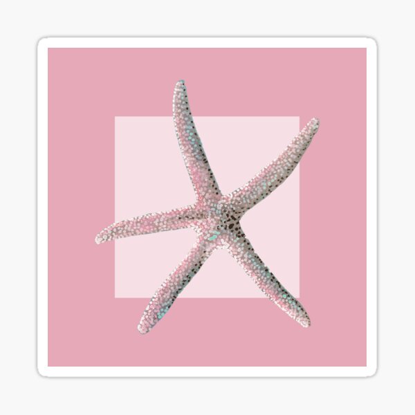 Starfish in rose Sticker