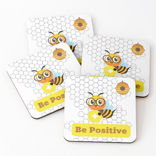 Item preview, Be Positive - Bee Carying a Polen with The Plus Sign  designed and sold by HanaiPrint.