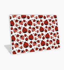 Ladybugs and Red Flowers Laptop Skin