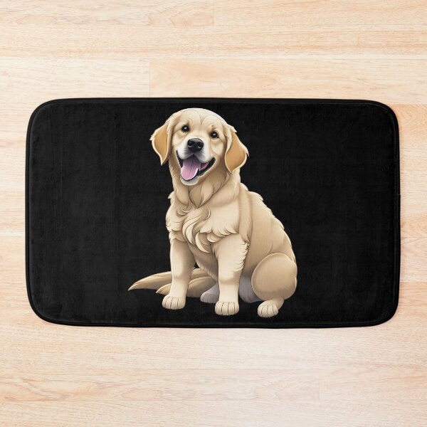 Item preview, Golden Retriever Puppy, cartoon drawing, Ai Generated Art  designed and sold by ACC .