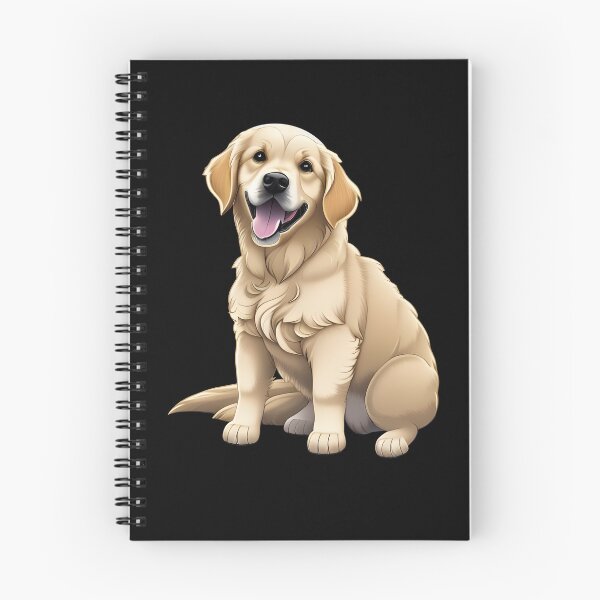 Item preview, Golden Retriever Puppy, cartoon drawing, Ai Generated Art  designed and sold by ACC .