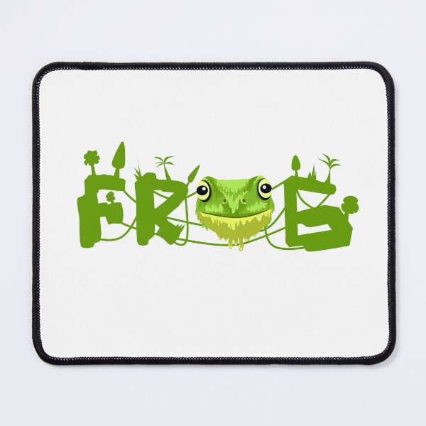 Item preview, green frog lettering designed and sold by AmsaOza.