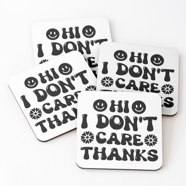 Item preview, Hi I Don't Care Thanks Vintage Design - Funny Sarcastic Quote Sarcasm Saying Retro designed and sold by naworas.