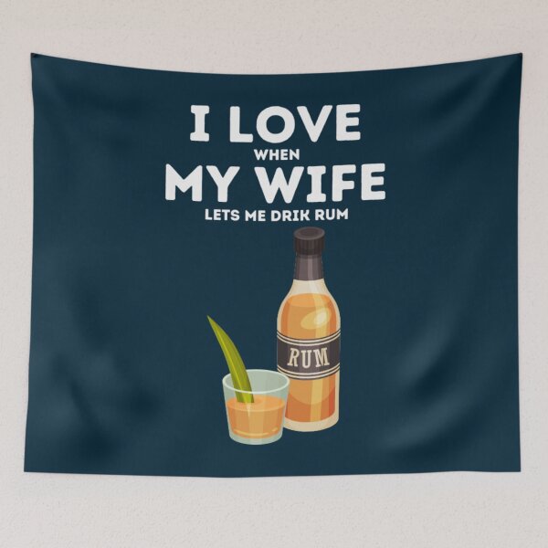 Item preview, I LOVE MY WIFE  funny rum lover  designed and sold by RephenKing.