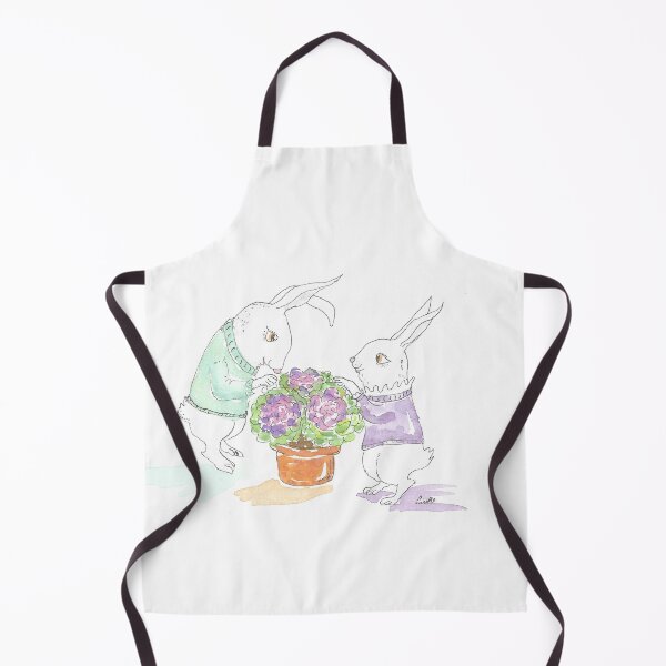 Item preview, White hares in love designed and sold by GiselleSellier.