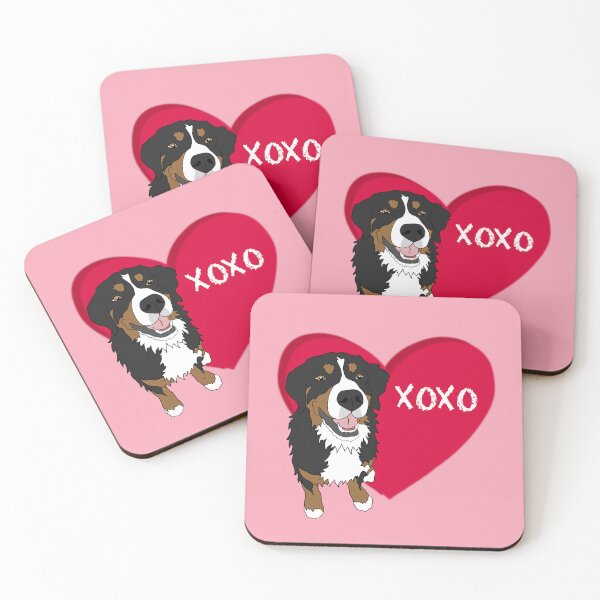 Item preview, Bernese Mountain Dog Valentines Day XOXO Love  designed and sold by KantstandyaC.