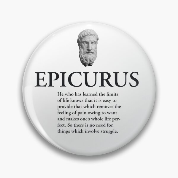 Item preview, Epicurus - Limits of Life. Stoicism quote. designed and sold by scarabtees.