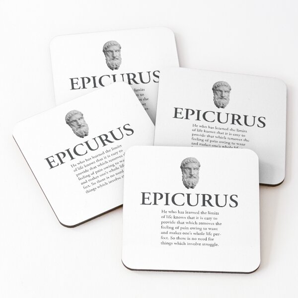 Item preview, Epicurus - Limits of Life. Stoicism quote. designed and sold by scarabtees.