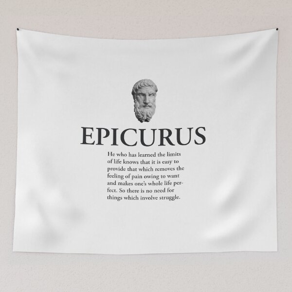 Item preview, Epicurus - Limits of Life. Stoicism quote. designed and sold by scarabtees.