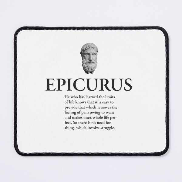Item preview, Epicurus - Limits of Life. Stoicism quote. designed and sold by scarabtees.
