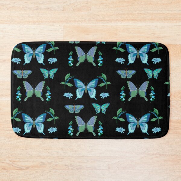 Item preview, Blue moth with moon flower and bluebells designed and sold by Lucych27.