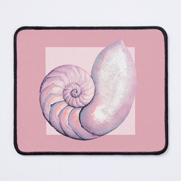 Item preview, Nautilus sea shell in rose designed and sold by LisaLeQuelenec.